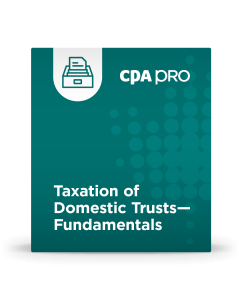 Taxation of Domestic Trusts - Fundamentals