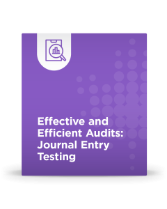 Effective and Efficient Audits: Journal Entry Testing