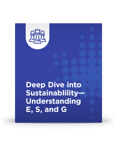 Deep Dive into Sustainability – Understanding E, S, and G
