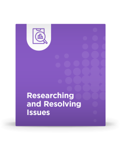 Researching and Resolving Issues