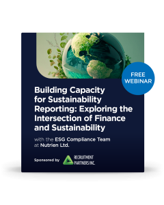 Building Capacity for Sustainability Reporting: Exploring the Intersection of Finance and Sustainability