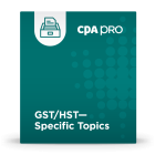 GST/HST - Specific Topics