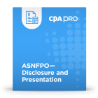 ASNFPO - Disclosure and Presentation